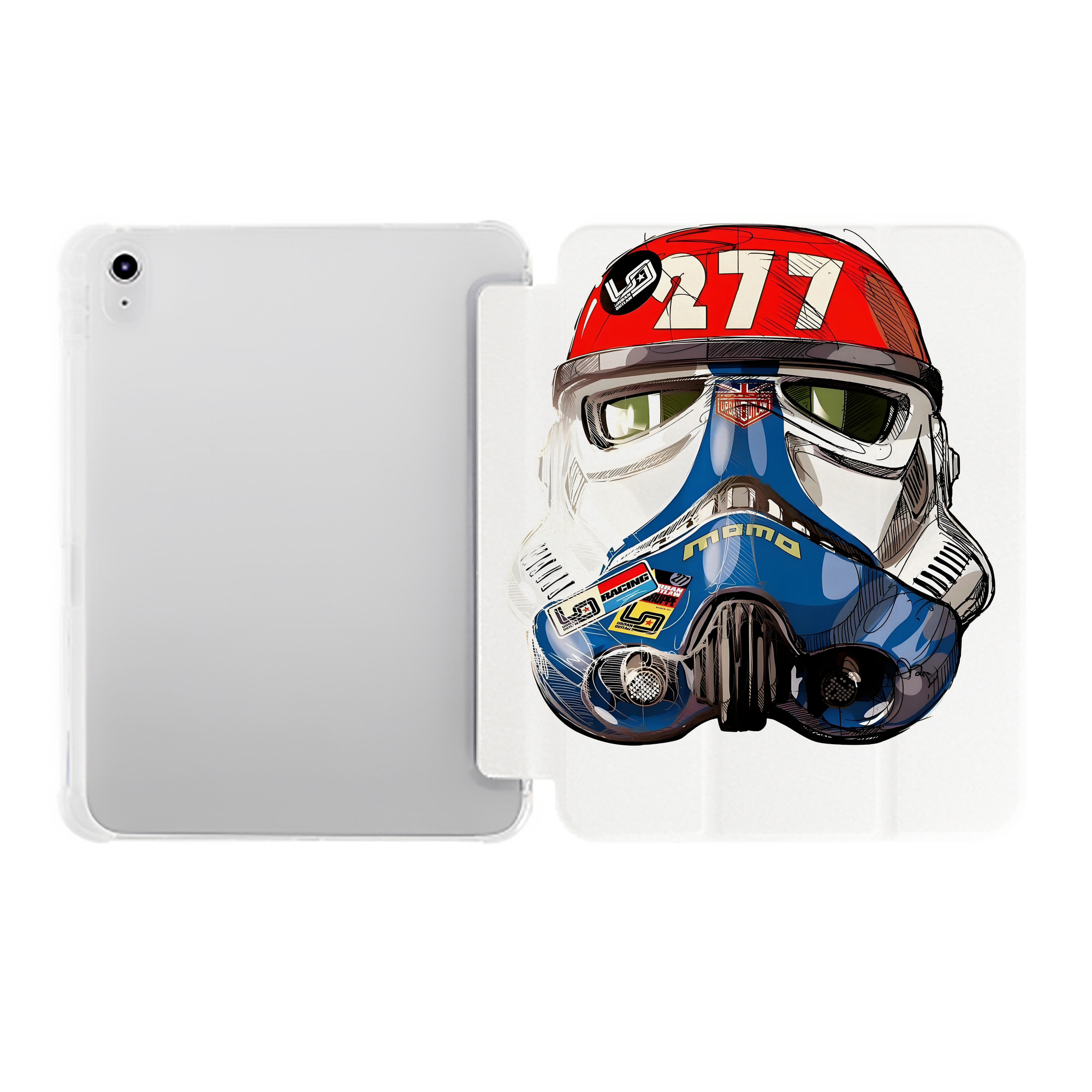 （画像用） スター・ウォーズ Star Wars IPad ケース ペン収納付き 三つ折りスタンド PUレザー×シリコン 対応機種9.5/10.5/10.9インチ